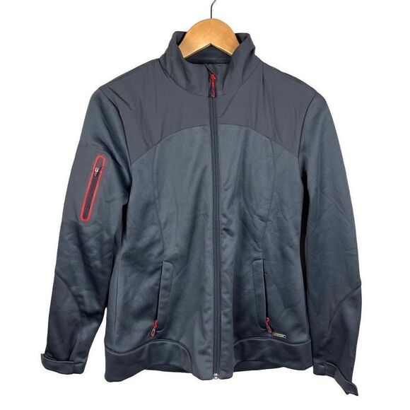 Sunice Soft Shell Full Zip Athletic Light Weight Jacket Gray size women’s M - Picture 1 of 10